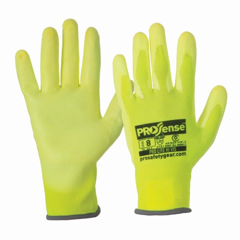 PRO GLOVE PROLITE HI VIS YELLOW SIZE 10 